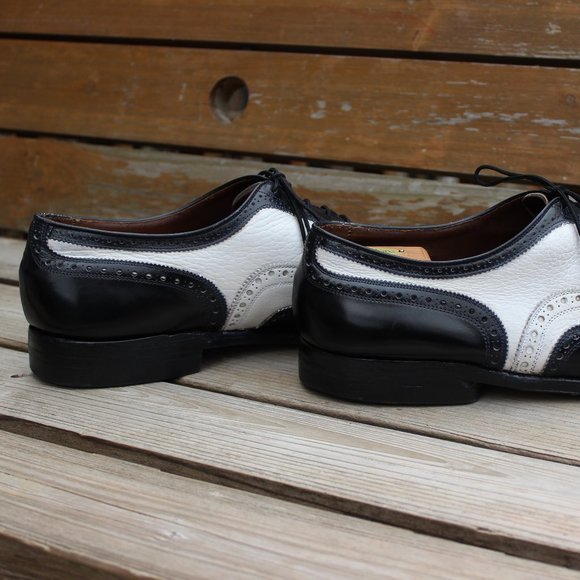 VTG Allen Edmonds Black & White Spectator Wingtips - Picture 8 of 13